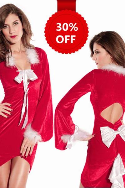 30% Off Drag Back Mistress Long Dress Women Christmas Costume